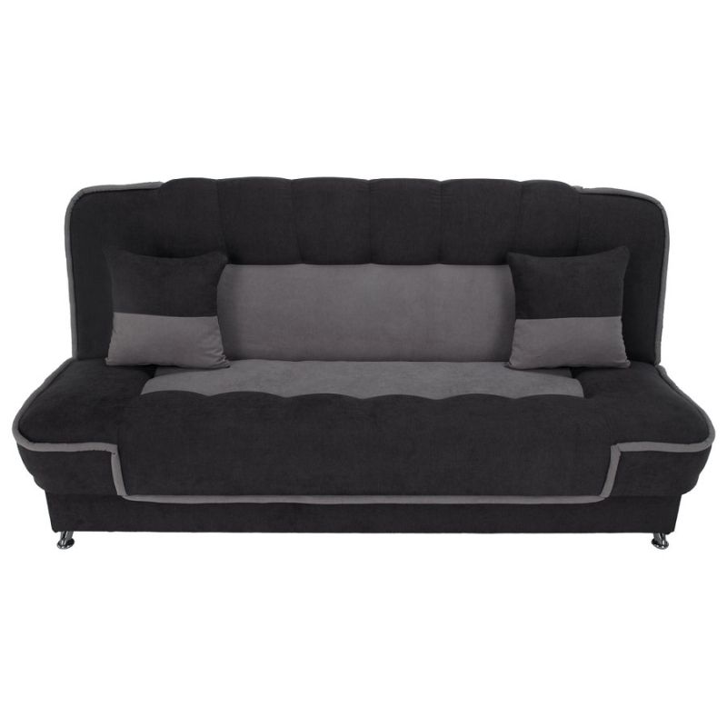 Rozkladacia pohovka, látka tmavosivá, svetlosivá, PERSI