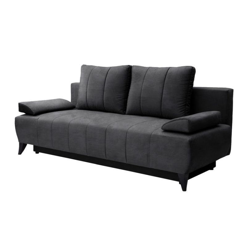 Rozkladacia pohovka, sivá látka, BERO