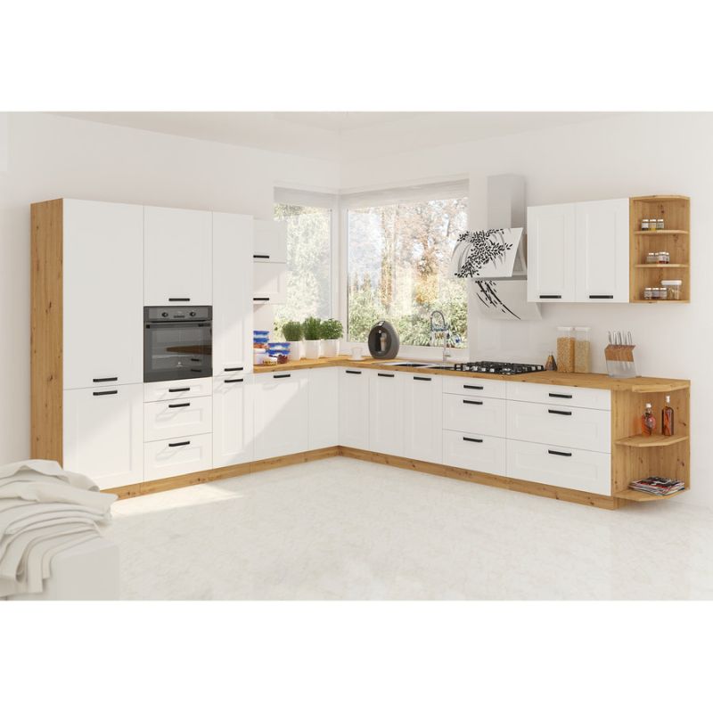 Horná skrinka otvorená, 30cm, dub artisan, LULA 30 G-90 ZAK