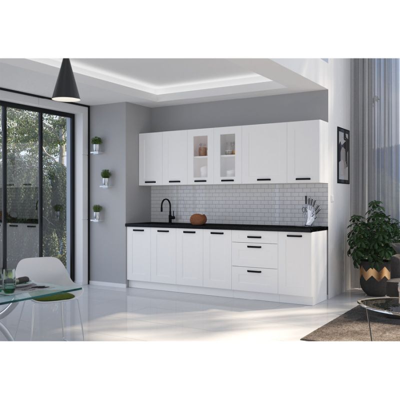 Spodná skrinka s košom, 15cm, biela, LULA D15 CARGO