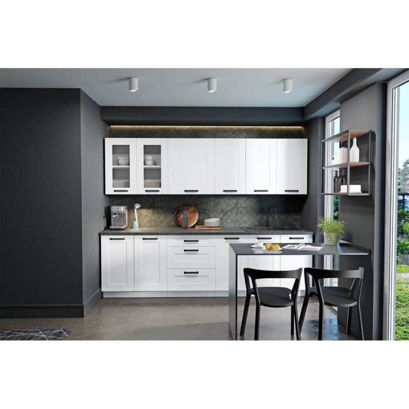 Spodná skrinka, 60cm, biela, LULA 60 D 1F BB