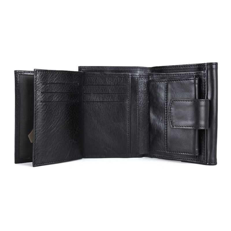 Kožená unisex peňaženka č.8287 v čiernej farbe