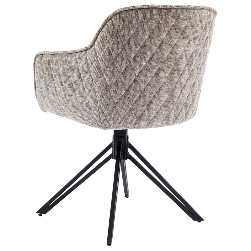 Jedálenská stolička, béžová, látka, HC-533 CRM2