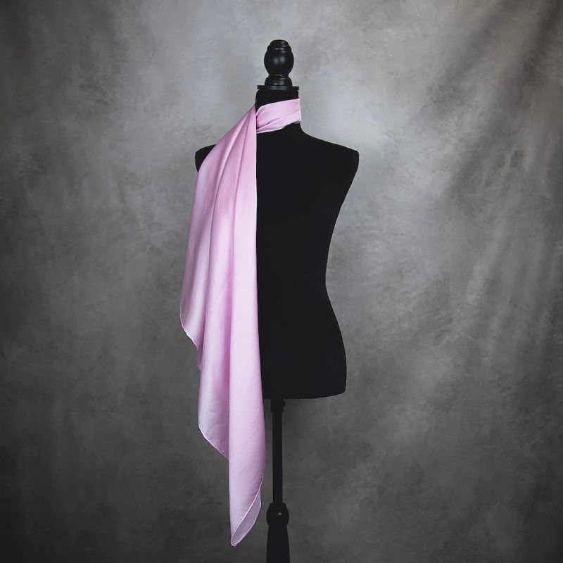 Hodvábna šatka RUŽOVÁ, 90 x 90cm