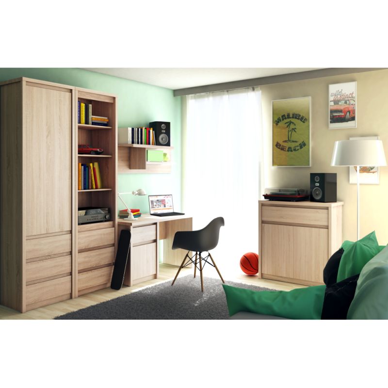 Regál, 57cm, dub sonoma, NORTY TYP 5 1D3S