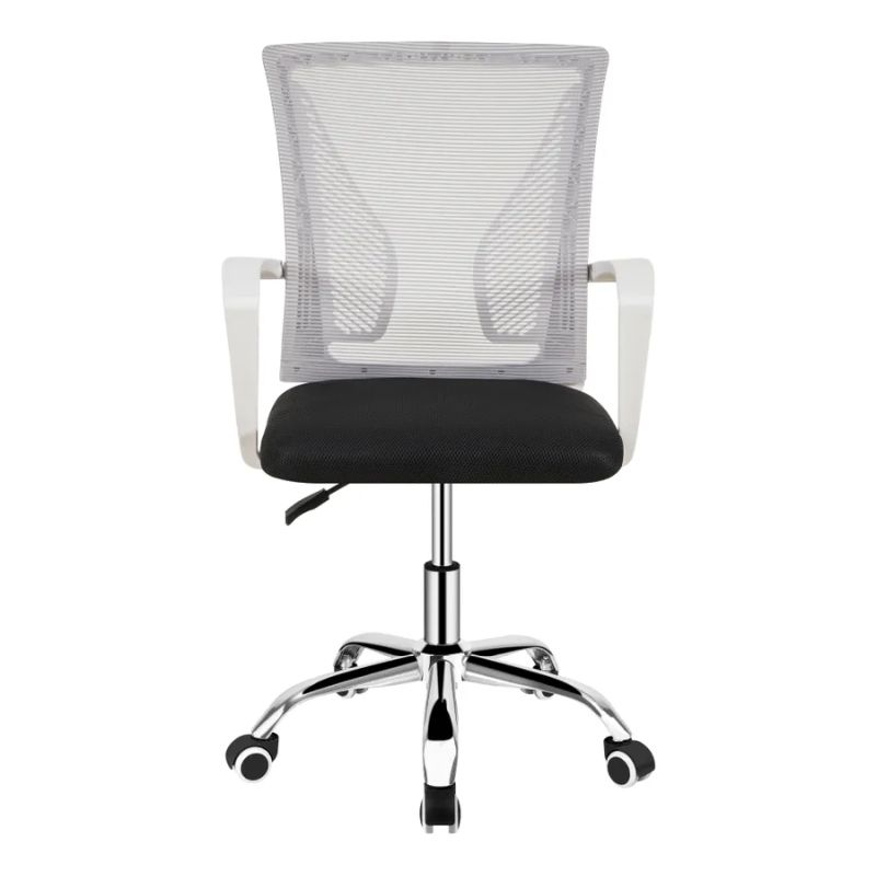 Kancelárska stolička, sivá a čierna sieťovina, IZOLDA NEW