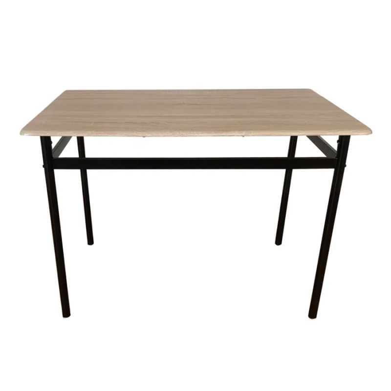Jedálenský set 1+4, 110x70cm, MDF, dub sonoma, ekokoža hnedá, NAREN