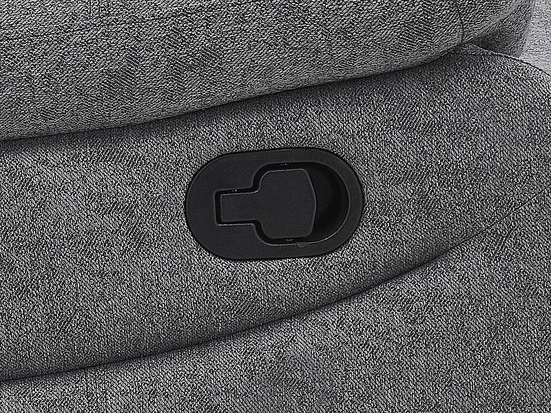 Polohovateľné kreslo, sivá látka, Signal, NERON 