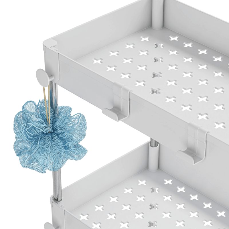 Pojazdný regál, 40cm, biely, ALIOL TYP 3