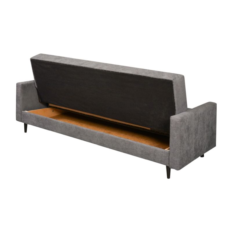 Rozkladacia pohovka, sivá látka, VALDO