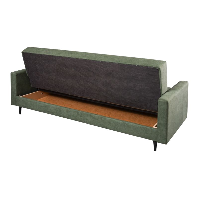 Rozkladacia pohovka, zelená látka, VALDO