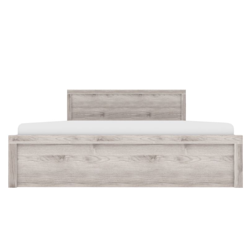 Posteľ, 140x200, s roštom, úložný priestor, gaštan nairobi, JESI