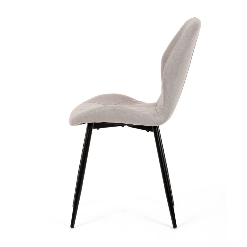 Jedálenská stolička, hnedá, látka, CT-285 LAN2