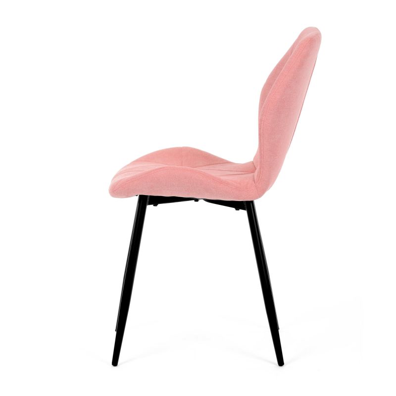 Jedálenská stolička, ružová, látka, CT-285 PINK2