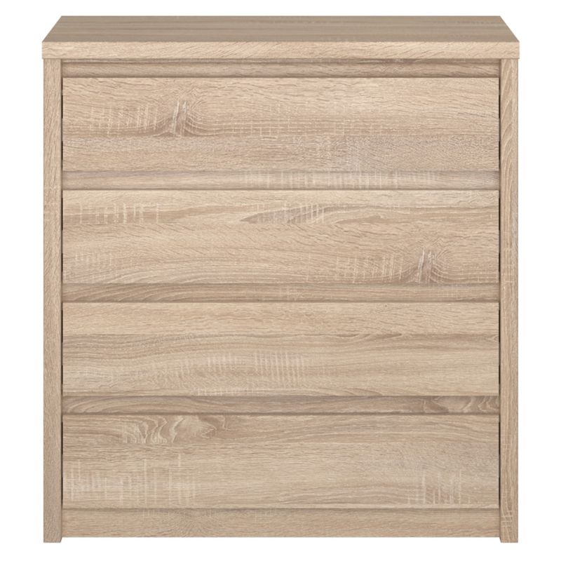 Komoda, 87cm, 4-zásuvková, dub sonoma, NORTY TYP 21 4S