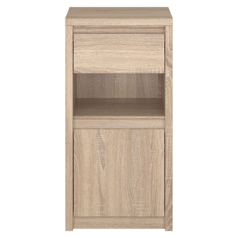 Komoda, 46cm, kombinovaná, dub sonoma, NORTY TYP 24 1D1S