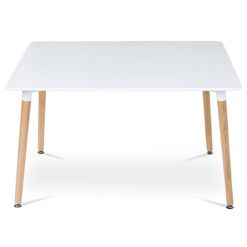 Jedálenský stôl, 120x80cm, MDF, biela, DT-304 WT