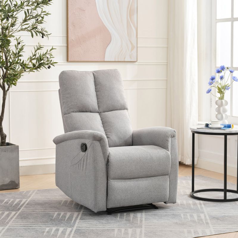 Polohovateľné kreslo svetlosivé, TV-916 SIL2