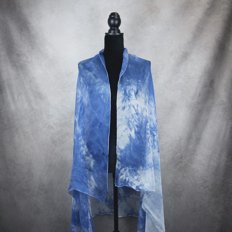 Hodvábny šál LIMITED_028, Vyrobený na Slovensku, 180 x 110cm