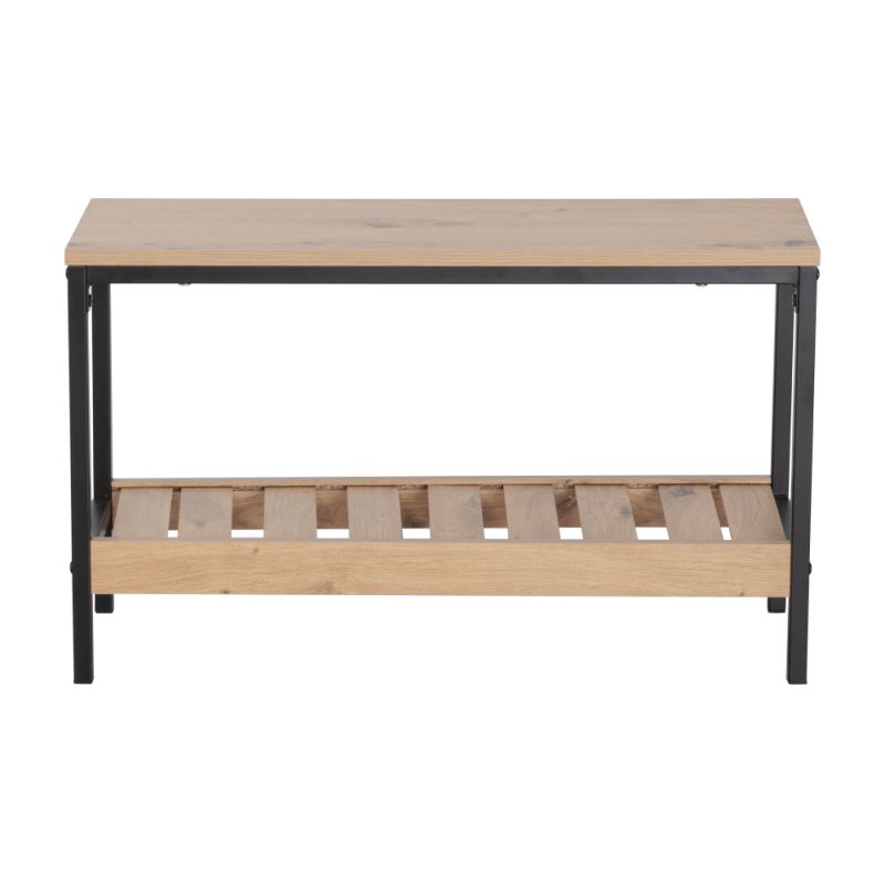 Botník, 70cm, dub, čierny, REST