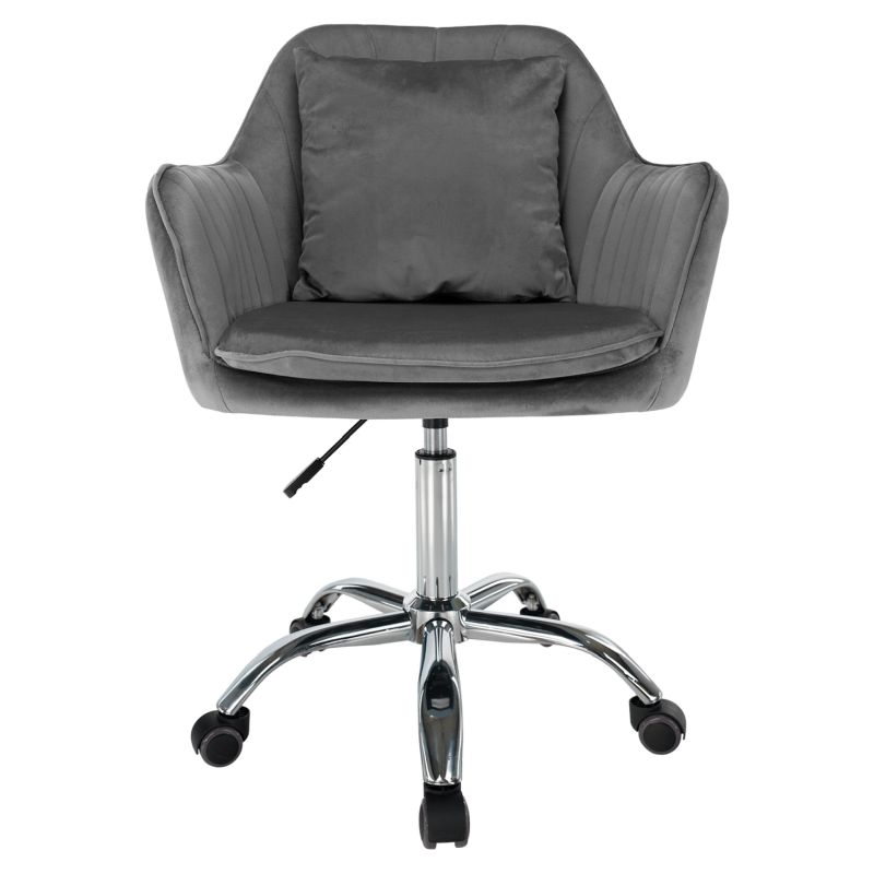 Kancelárske kreslo, sivá látka, KLIAN