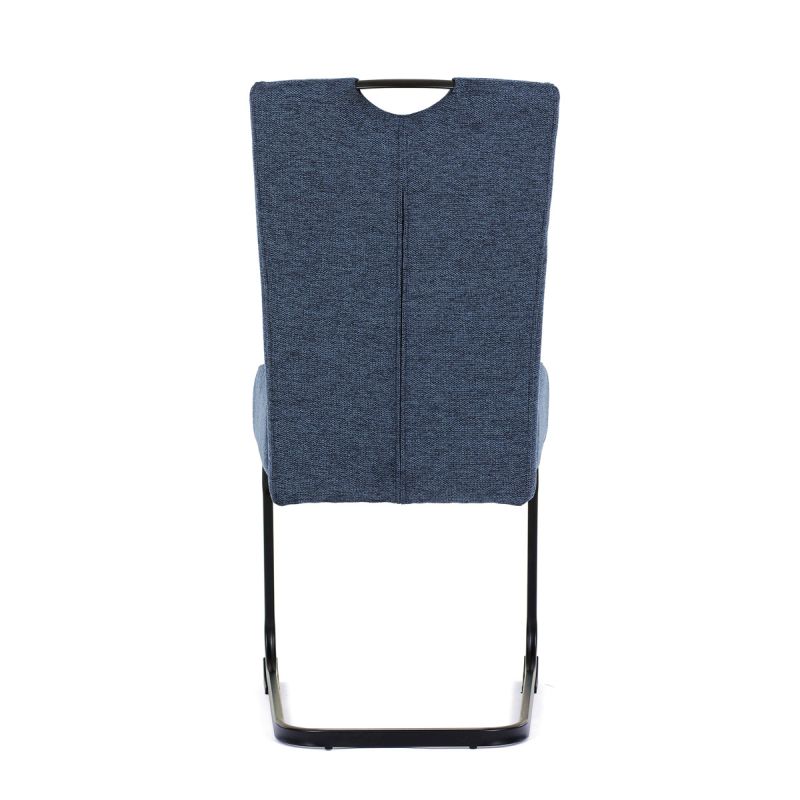 Jedálenská stolička, modrá, látka, DCL-E2008 BLUE2