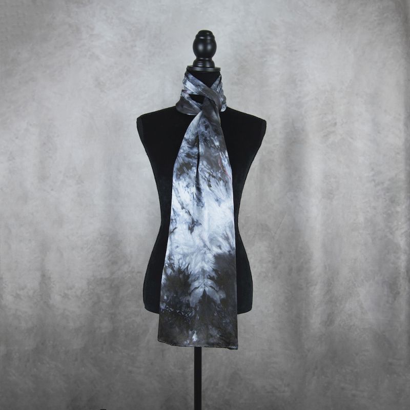 Hodvábny šál LIMITED_09, Vyrobený na Slovensku, 175 x 45cm