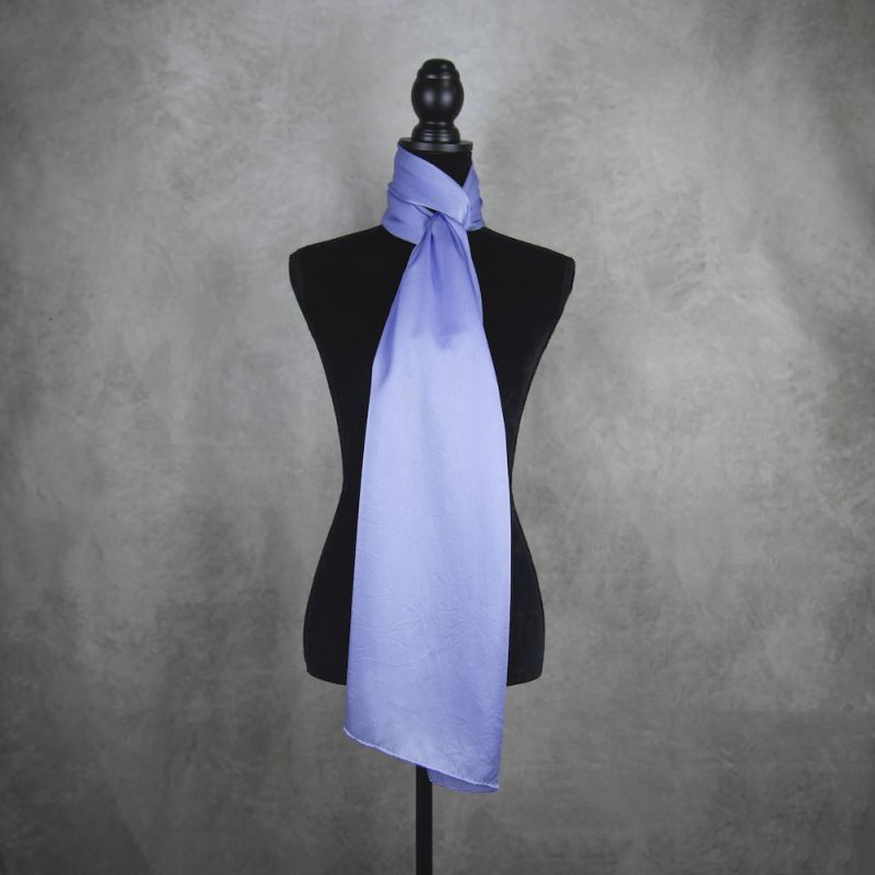 Hodvábny šál CHRPOVO-MODRÝ, Vyrobený na Slovensku, 175 x 45cm