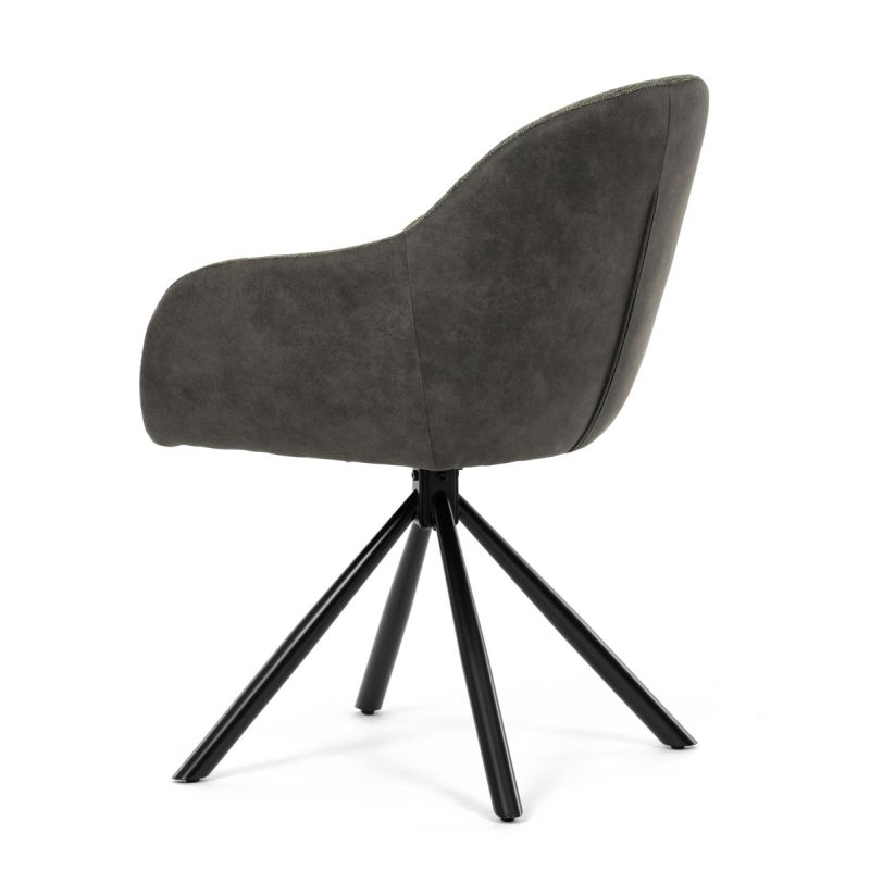 Jedálenská stolička, zelená, látka, DCH-Y1143 GRN2