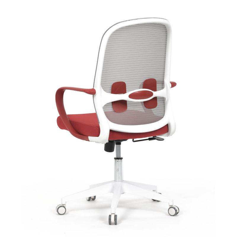 Kancelárska stolička, červená, látka, 120 kg, KA-S425 RED