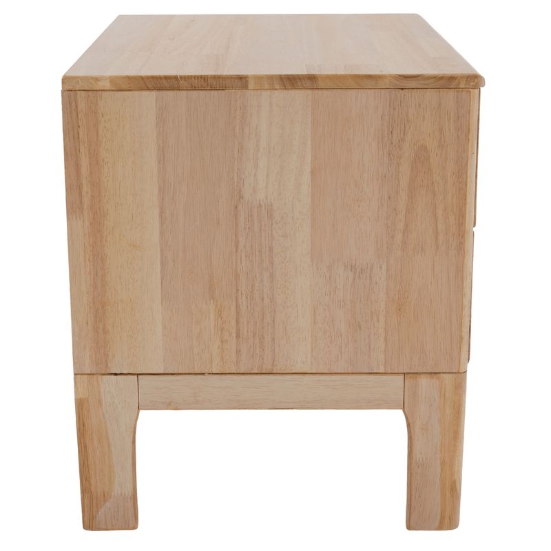 Nočný stolík, 40cm, masív, prírodný, FERB