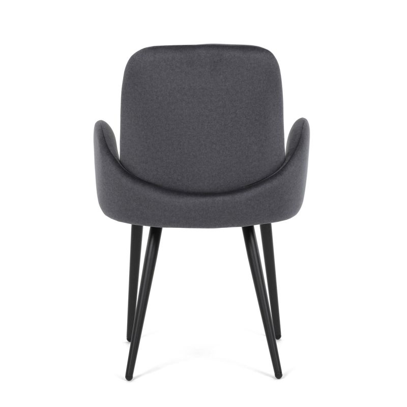  Jedálenská stolička, sivá, zamatová, látka, DCL-X7129 GREY2