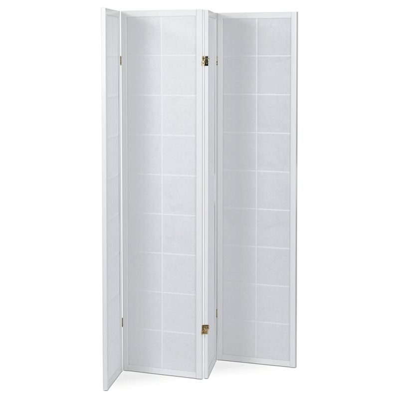Paraván, 177cm, masív, biely, EF-E804 WT