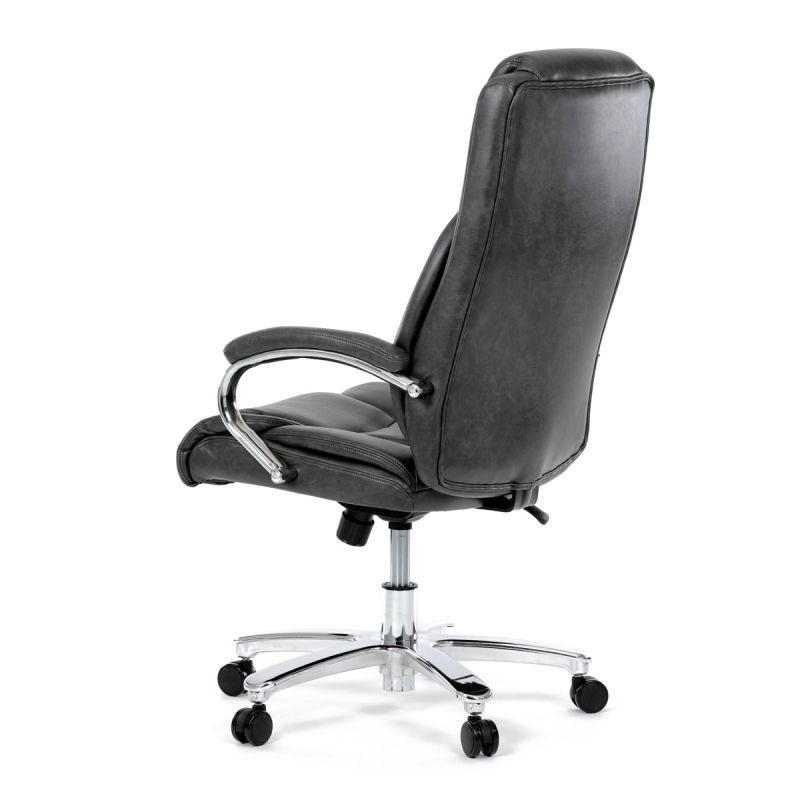 Kancelárske kreslo, sivá, ekokoža, 150 kg, KA-F1385 GREY