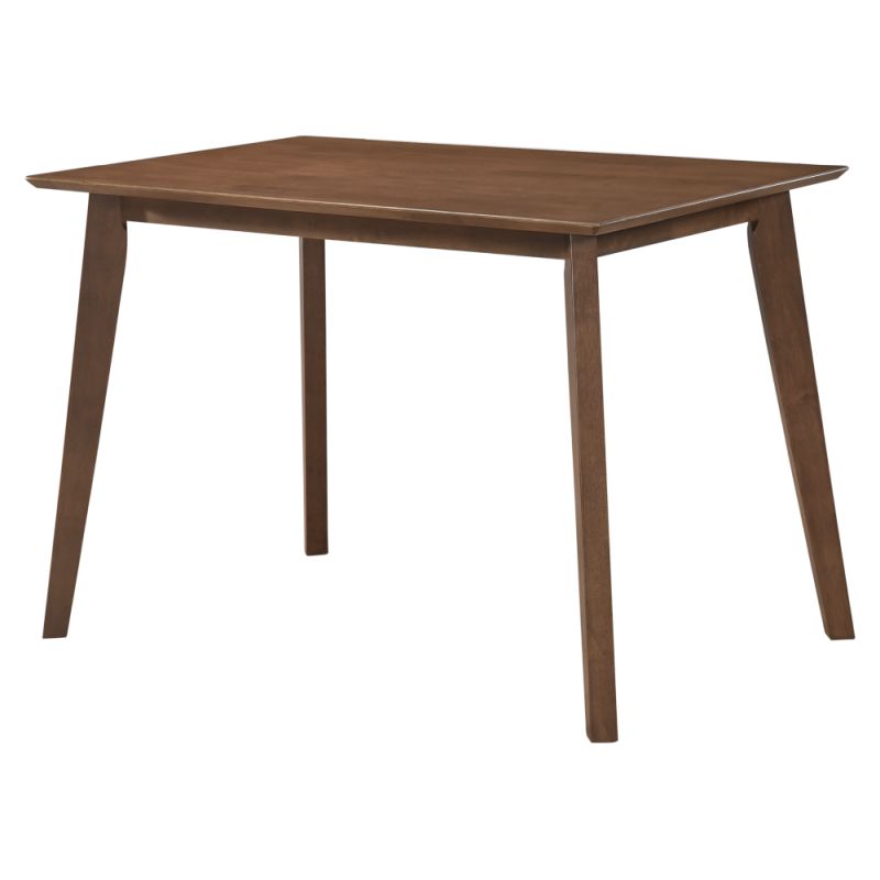 Jedálenský set 1+4, 110x70cm, MDF, orech, látka béžová, ROIS SET