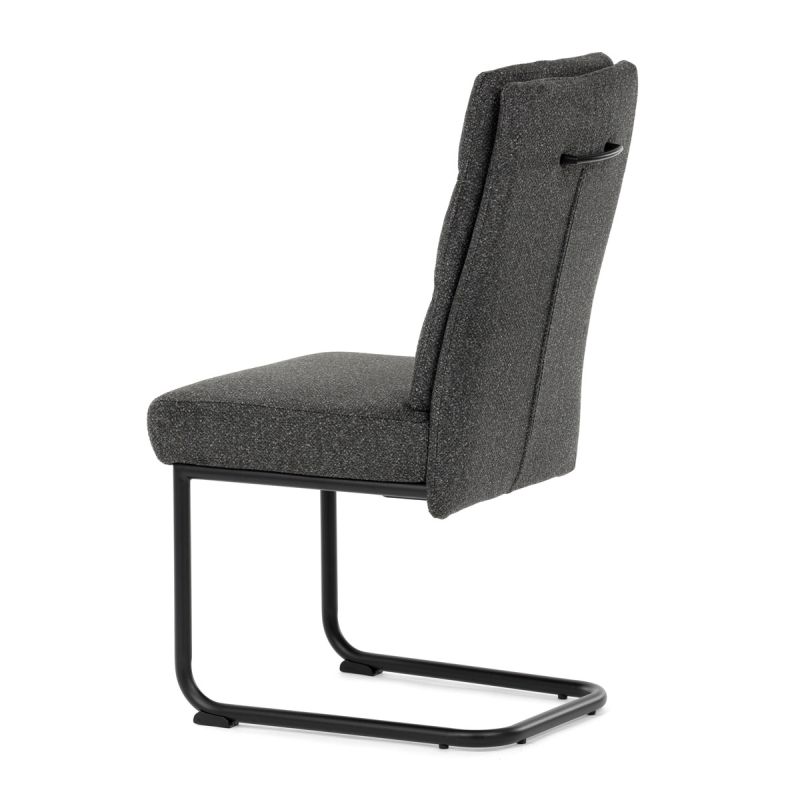 Jedálenská stolička, sivá, látka, DCL-P3107 GREY2