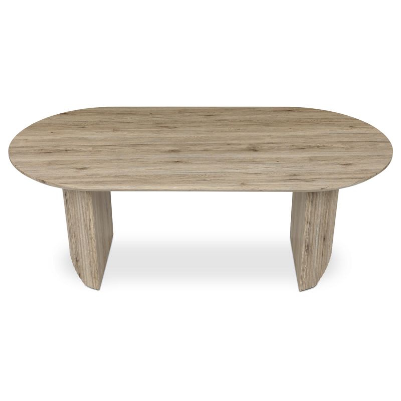 Jedálenský stôl 200x100cm, MDF, dub san remo, HT-W1578 SRE