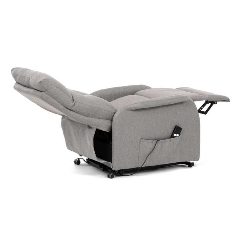 Polohovacie kreslo, elektrické, látka, krémová, 130 kg, TV-5482 CRM2