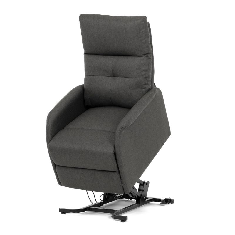 Elektrické polohovateľné kreslo sivé, TV-5482 GREY2