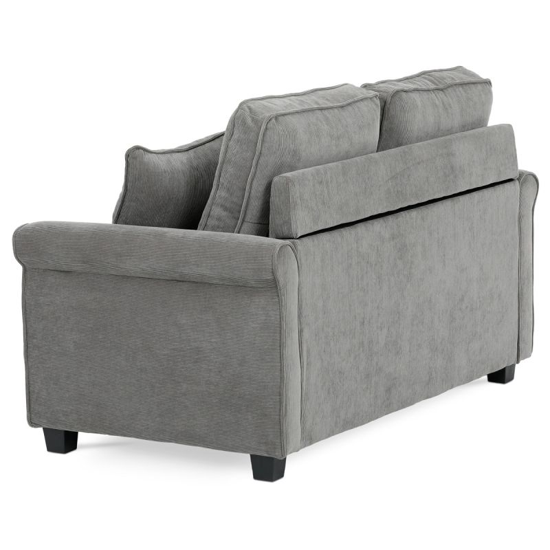 Rozkladacia pohovka, sivá látka, ASB-4170 GREY2