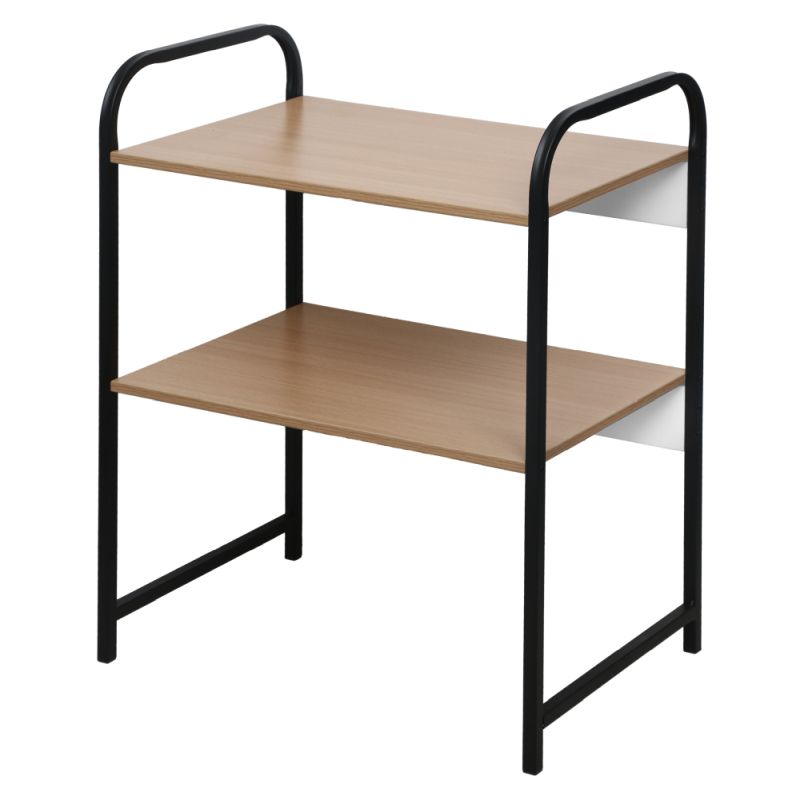 Regál, 53cm, čierny, hnedý, BAYAN