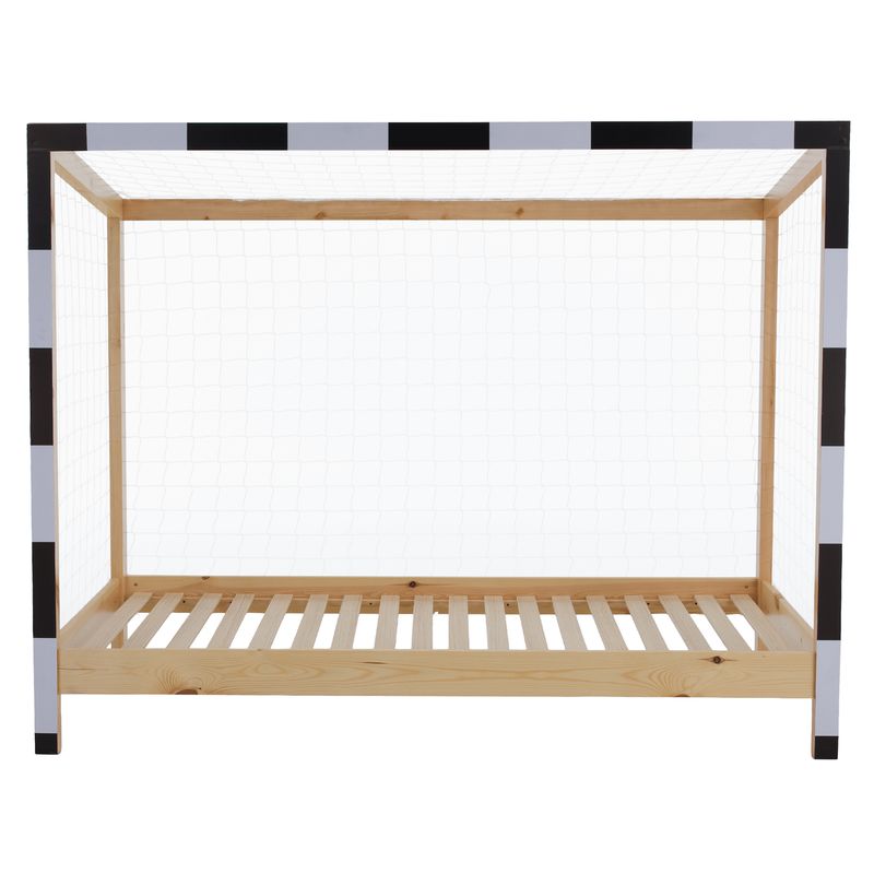 Montessori posteľ, 90x200, prírodná, biela, čierna, FUTAL