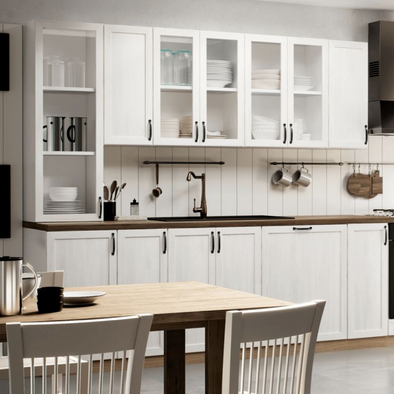 Spodná skrinka, 30cm, biela, sosna nordická, pravá, ROYAL D30