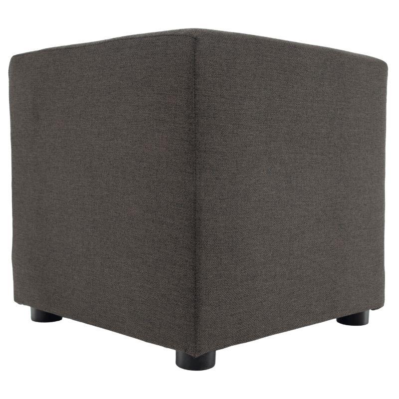 Taburet, 40cm, sivohnedá látka Twist, REGOR