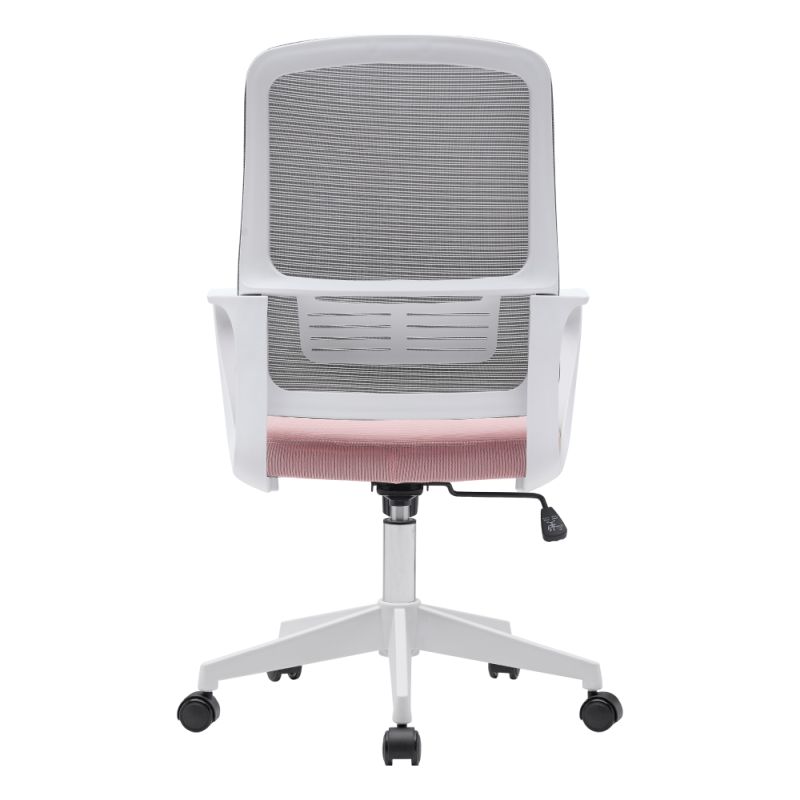 Kancelárske stolička, ružová a sivá sieťovina, SALOMO TYP 1