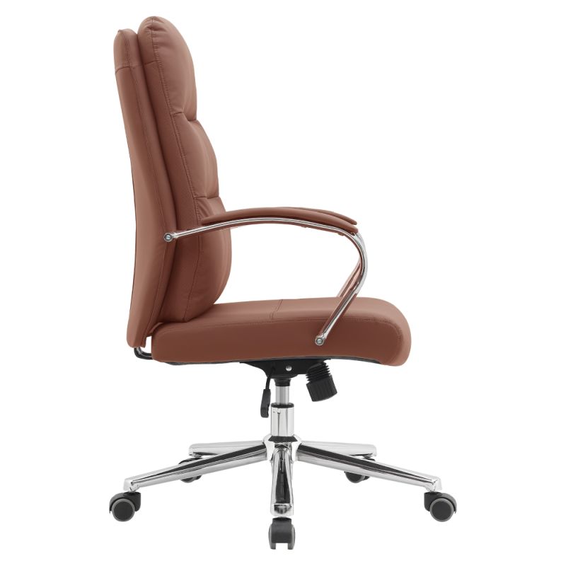 Kancelárske kreslo, hnedá camel ekokoža, ADMON
