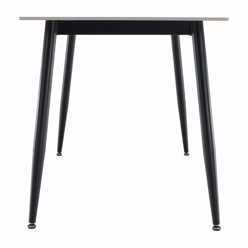 Jedálenský stôl, 160x80cm, keramika, sivý, čierny, FLORENC TYP 2