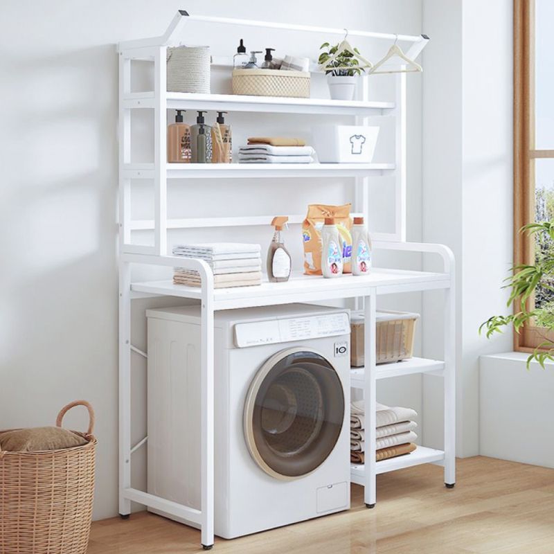 Regál nad práčku, 100cm, biely, JABIR