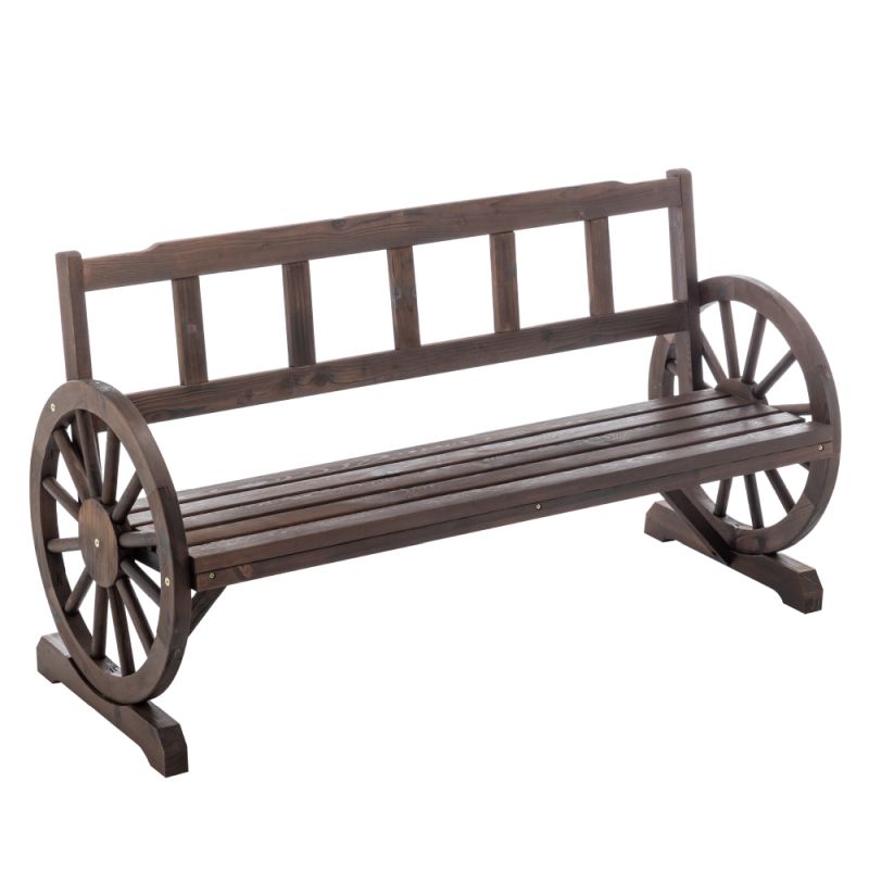 Záhradná lavička, 142 cm, masív, hnedý, SABA TYP 2