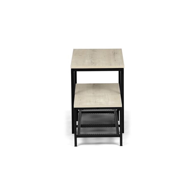 Botník, 81cm, kov, MDF, dub sonoma, ABO-W2124 SON